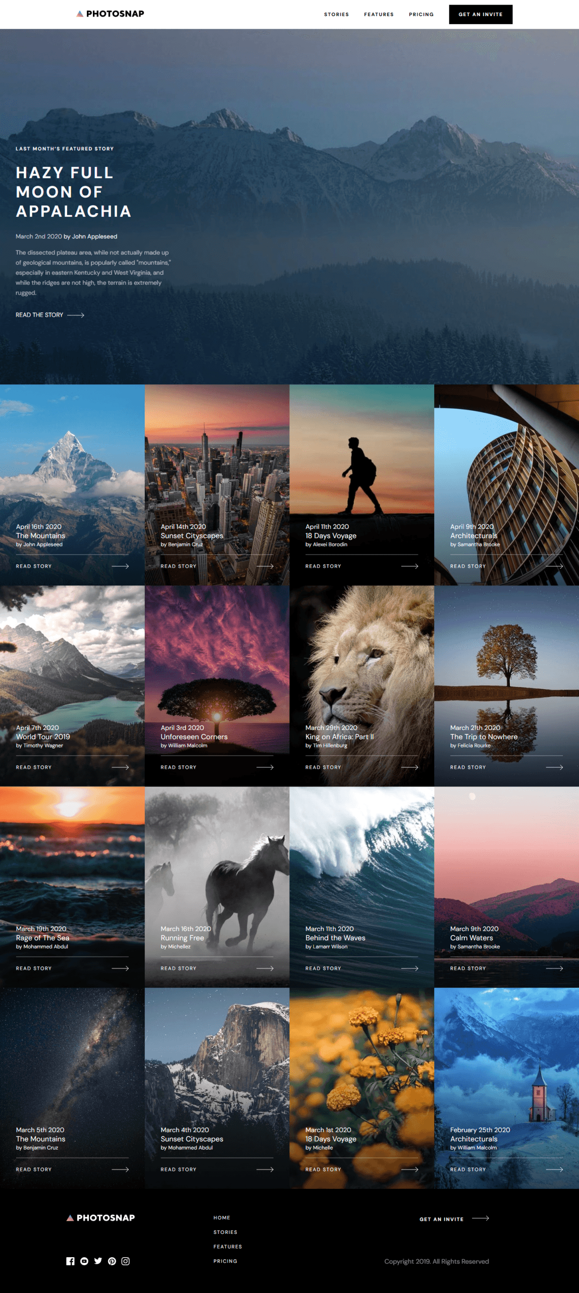 photosnap stories desktop